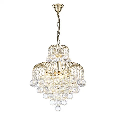 Подвесная люстра Arti Lampadari Bellagio E 1.5.40.100 G (220V, хрусталь, на цепи)