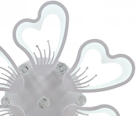 Потолочная люстра с пультом, светодиодная Natali Kovaltseva Hugo LED LAMPS 81240