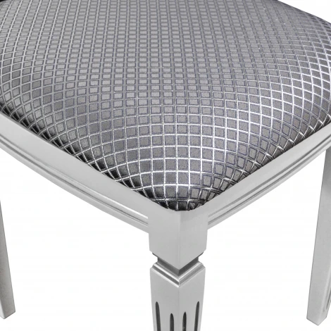 Банкетка Васко В 107Н белый/серебро, Атина серебро от фабрики Mebelik