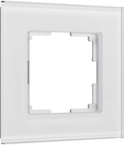 Рамка на 1 пост (белый, стекло soft-touch) Werkel W0013101 (a064564)