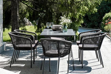 Обеденная группа на 6 персон, цвет темный 4SIS Милан Indoor-4SiS-2419 dark