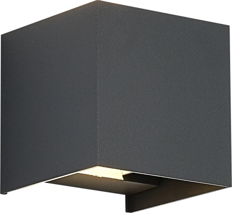 Настенный уличный светильник ST Luce Brik SL9513.701.01 серый/серый LED 1*10W 2700K BRIK