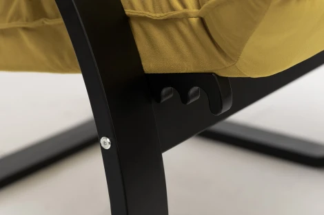 Кресло-трансформер Leset Монако (Фанера,Березовый шпон,Металл,Велюр/Желтый) арт.2500000114540