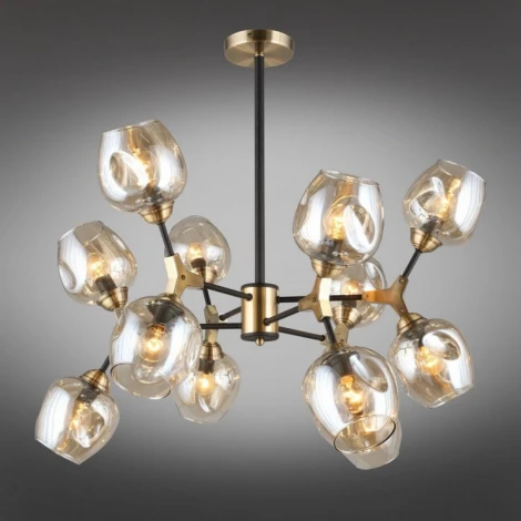 Потолочная люстра на штанге Omnilux 934 OML-93407-12 (220V, шарики)