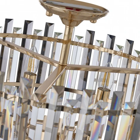 Потолочная люстра хрустальная на штанге Arte Milano Sorrento-5209 375209/6/80/490 GD (220V)