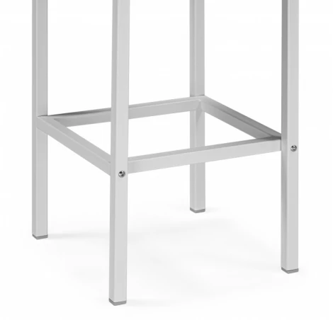 Барный стул Woodville Лофт (Металл, Велюр/Белый) арт.614938