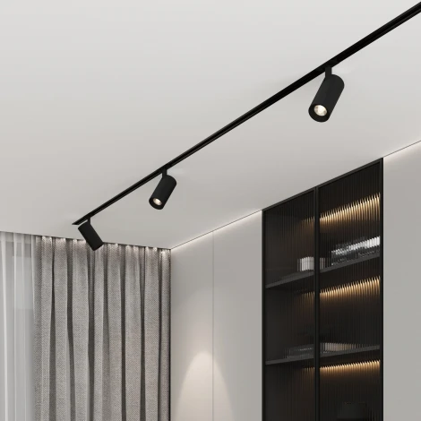 Трековый светильник однофазный 220V 10W Elektrostandard Comel 85210/01 (LED, круглые)