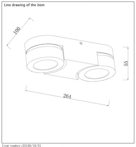 Накладной точечный светильник Lucide Mitrax 33158/10/31