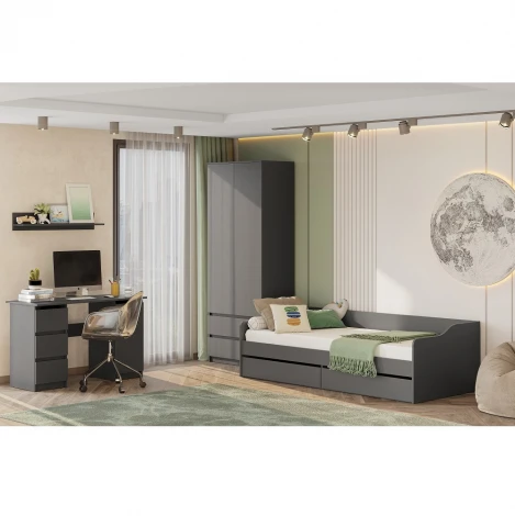 Стол письменный Арника 120 см Денвер, графит