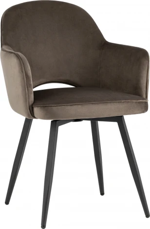 Стул Stool Group Венера вращающийся велюр коричневый 2 шт