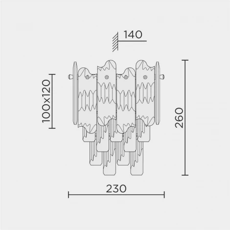 Бра хрустальное Modelux ML.7083.02 GD