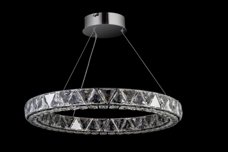 Подвесной светильник светодиодный хрусталь Dio D'Arte Daiano Daiano L 1.5.60.100 N кольцо