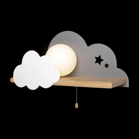 Настенный светильник Loft It Axel 10134 Grey (для детской, 220V, выключатель, шар)