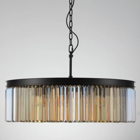 Подвесная люстра Citilux Мартин CL332162 (220V, хрусталь, на цепи, круглые)