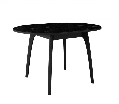 Стол DikLine MK46 Керамика Черный мрамор/подстолье черное/опоры черные арт.00-00079588