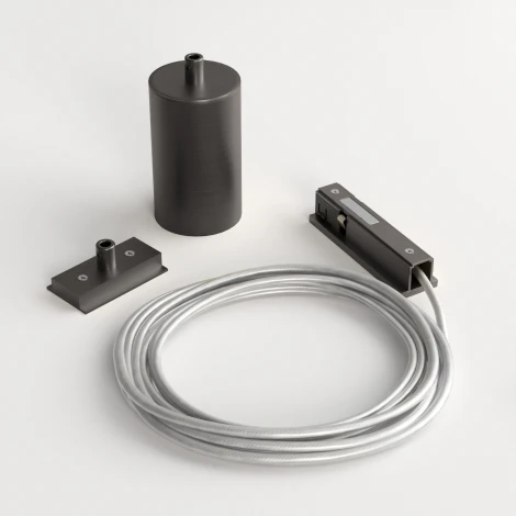 Подвесной комплект для подключения трековой системы освещения к питанию титан боковой Elektrostandard Line Magnetic 85009/00 (48V)