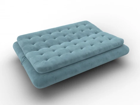 Диван-книжка Лига-123 (Металл,ЛДСП,Брус,Доска,Велюр/Бирюзовый) Лига Диванов 137616