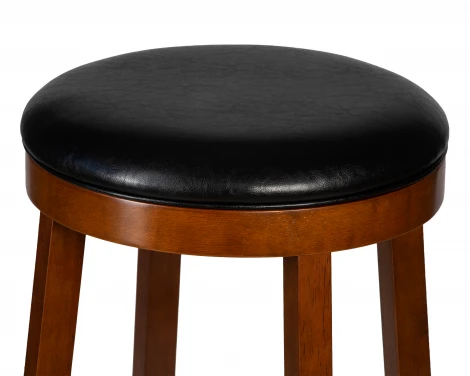 Круглый барный табурет DOBRIN BOB BAR (шоколад, черный)