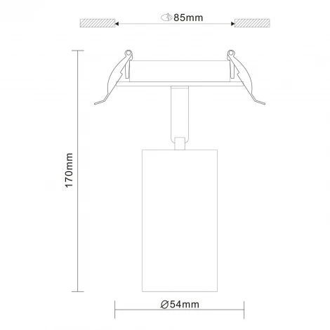 Встраиваемый точечный светильник ST Luce Dario ST303.508.01 (220V, круглые)