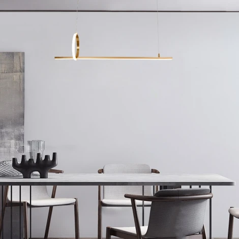 Подвесной светильник LED MOFFIT B LONG L90 Brass ImperiumLoft Moffit-B-Long01 (231389-23, Умный дом)