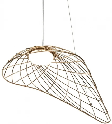 Подвесной светильник Loft It Tressage 10127/590 Gold (LED, 220V, на тросе, листья, плетеные)