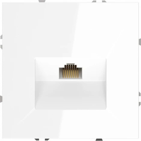 Розетка Ethernet RJ-45 (белый глянцевый) Voltum S70 VLS060101