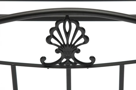 Кровать РУМБА (AT-203)/ RUMBA дерево гевея/металл, 140х200 см (double bed), красный дуб/черный Tetchair 12899