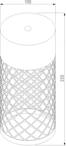 Наземный уличный свктильник Elektrostandard Ombra 35179/S черный (LED, 220V, IP65)