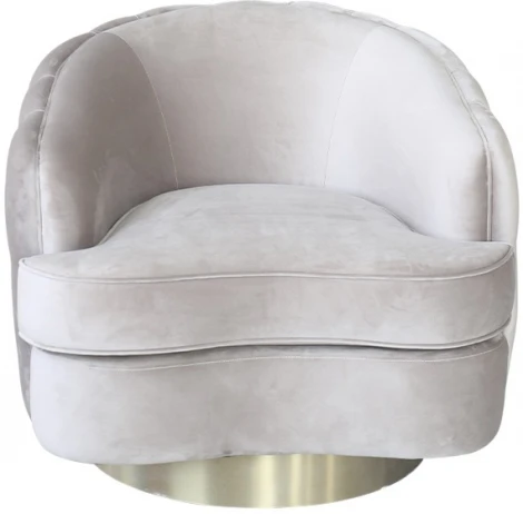 Кресло Garda Decor 87YY-1827 BG (Хром/Светло-серый)