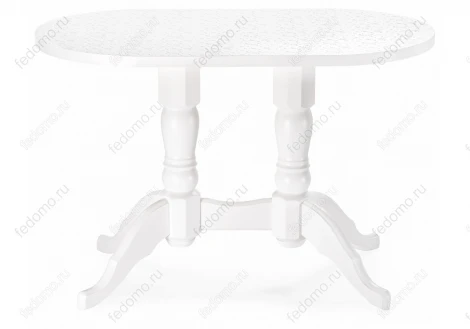 Деревянный стол Woodville Адней белый / рисунок 455836