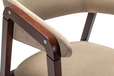 Кресло Dalia Soft Beige/Темный орех R-Home арт.400012520h_diagbeige_nut