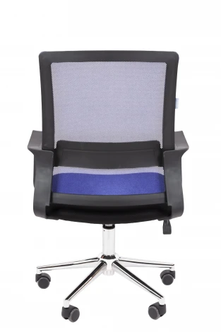 Офисное кресло Chairman 606 Россия TW синий хром 7215747