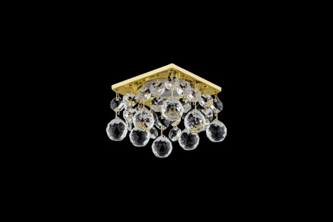 Встраиваемый светильник хрустальный Dio D'Arte Tayo Gold GU10.5.14.8x8.118 G