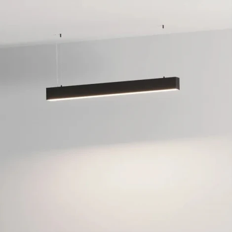 Подвесной линейный светильник LED SP-LINE-HANG-6085-L995-38W Day4000 (RAL9005, 120 deg, 230V) IP33 (Arlight, Металл) 051973 (на тросе)