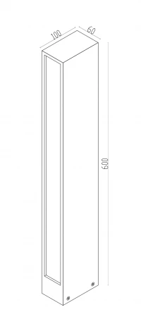 Наземный светильник уличный Hof O422FL-L12GF (LED, 220V, IP65)