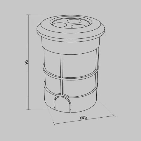 Встраиваемый светильник уличный IP65 Maytoni Flash O044DL-L3S3K (LED, 220V, круглые)