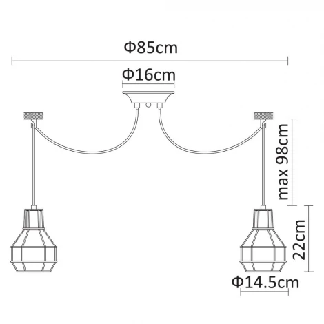 Подвесной светильник Arte Lamp Interno A9182SP-10WH