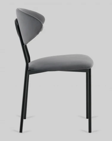 Стул обеденный Квинси велюр темно-серый Stool Group арт.УТ000041637