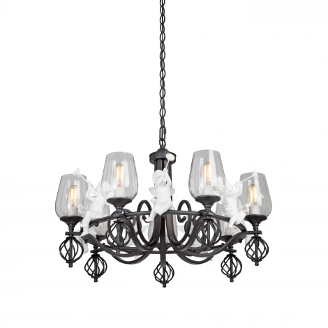 Подвесная люстра Vitaluce V3755-1/7 (220V, на цепи, ангелы)