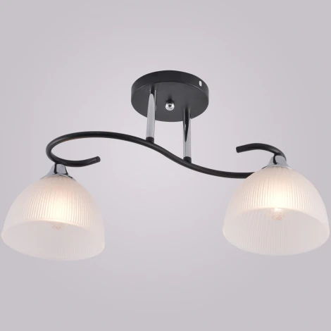 Потолочная люстра на штанге Reluce 01635-0.3-02 BK+CR