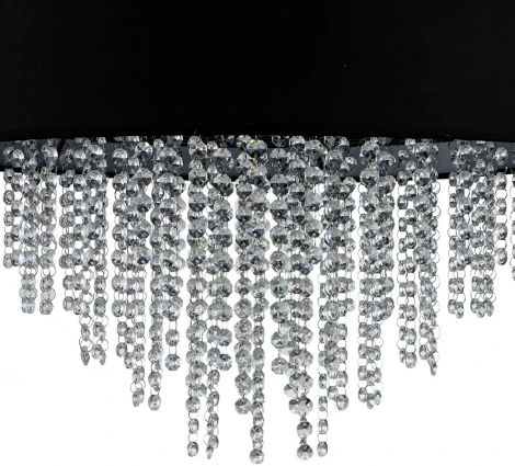 Подвесной светильник Escada CHARM 652/5S Black (220V, хрусталь, подвески, на проводе)