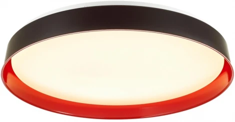 Настенно-потолочный светильник Sonex Tuna Red 7710/EL пластик/белый/красный LED 70Вт 3000-6000К D500 IP43 пульт ДУ (220V, круглые)