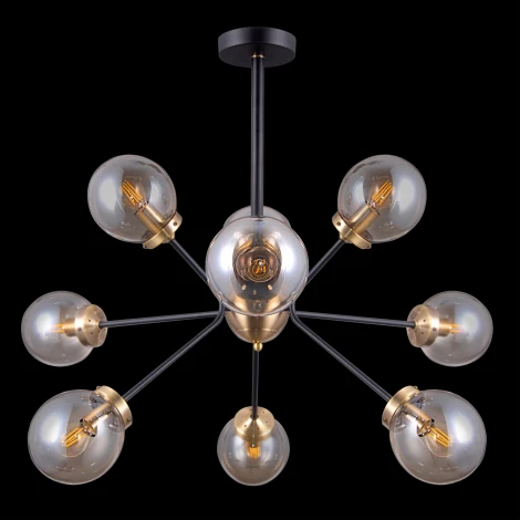 Потолочная люстра на штанге Citilux Планета CL105295 (220V, шарики, молекулы)
