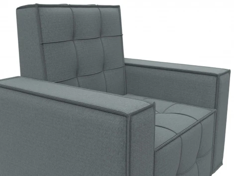 Кресло Лига-067 (ДВП,Дерево/Пластик/Рогожка/Серый) Лига Диванов 132287