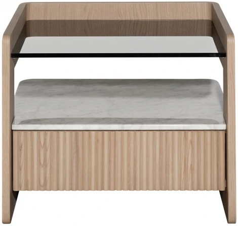 77IP-20100 Тумбочка с ящиком светлая 56*48*48см Garda Decor