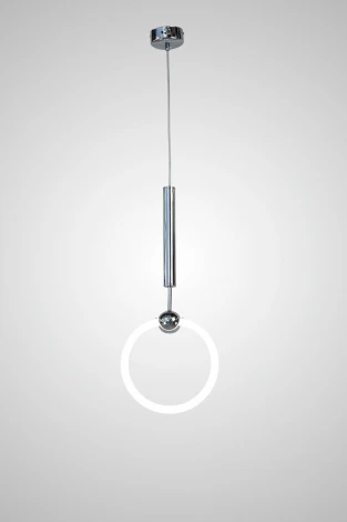 Подвесной светильник светодиодный AM Group AM453 D250 CH (220V, на проводе, кольцо)