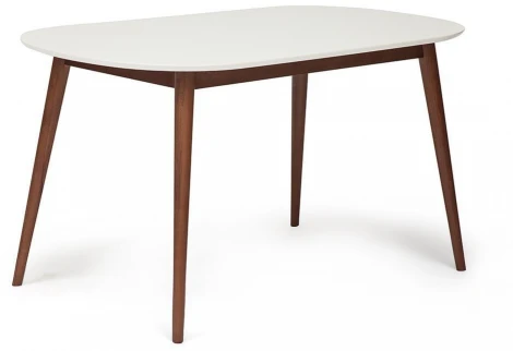 Стол обеденный MAX (Макс) основание бук, столешница мдф, 140 х 80 75см, Белый + Коричневый Tetchair 10465