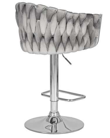 Стул барный DOBRIN MARCEL (серый велюр (MJ9-75))