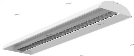 Светильник светодиодный Новый свет ДВО22, 45W, 3800lm, 4000K, IP20, зеркальный рассеиватель, белый
