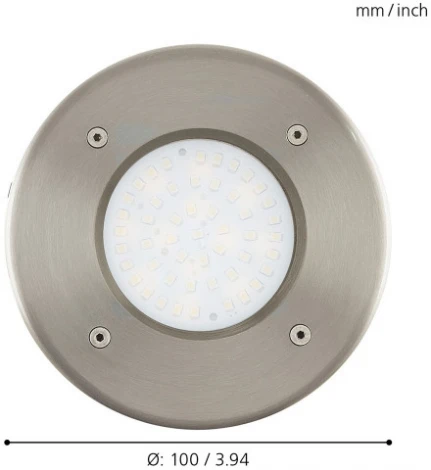 Встраиваемый светильник уличный Eglo Lamedo 93482 (LED, 220V, круглые, IP67)